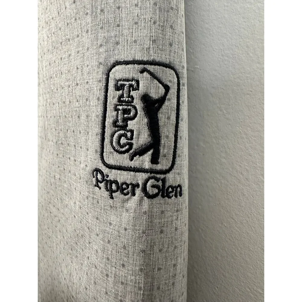 FootJoy FJ Men's Quarter Zip Golf Pullover Gray TPC Piper Glen Logo Size XL